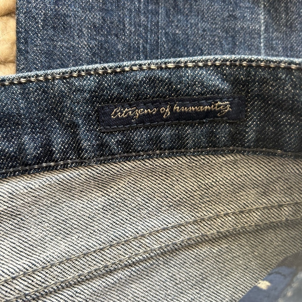 CITIZENS OF HUMANITY Kelly 001 low waist Dark Blue Bootcut jeans Size 29 - Picture 7 of 9